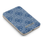 Guess 4G Leather Metal Logo MagSafe 5000mAh 15W Blue