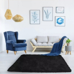 Strado Strado Shaggy Carpet Strado 60x90 BlackSky (Black)