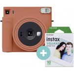 Fujifilm Instax Square SQ1 Terracotta Orange + 10 Films