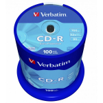 Verbatim CD-R 700MB Extra Protection Cake Box 100