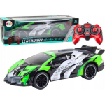 LEAN Toys Sports Car Remote Controlled RC 1:10 25km/ h Lights Green