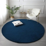 Strado Strado Rabbit Round Rug Strado 150x150 RoyalNavy (Blue)