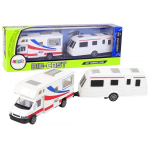 LEAN Toys Metal components Camper + Caravan Vehicle Set