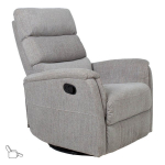 Evelekt Recliner armchair BARCLAY with swinging and rotating manual mechanism,