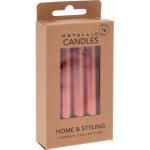 Home Styling Collection Metallic Candles 10pcs 10cm
