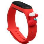 Fusion Accessories Xiaomi Mi Band 5/ 6 Red Xmas Sock