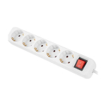 Lanberg Lanberg PS1-05F 5 socket power strip 3 m white (PS1-05F-0300-W)