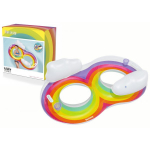 Bestway Double Inflatable Swimming Ring 186 x 116 cm Rainbow Bestway 43648
