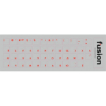 Fusion Accessories "Laminated Stickers RU / ENG" Transparent/ Red