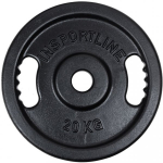 Insportline Cast Iron Olympic Weight Plate Castblack OL 20 kg