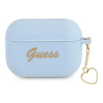 Guess Silicone Charm Cover for Airpods Pro Blue