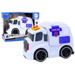 LEAN Toys Ambulance Ambulance Sounds Lights Drive Auto Car Ambulance White