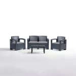 BICA Dārza mēbeļu komplekts Set Nevada 2 pelēks