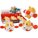 LEAN Toys Mechanical Bath Toy Wind-Up Fox in a Wheel