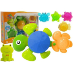 LEAN Toys Turtles Bathing Kit Starfish Plastic Waterfall