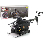 LEAN Toys Military Helicopter Wings Lights Battery Operated