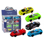 LEAN Toys Toy car Police spring 1:43 Metal drive Rubber wheels