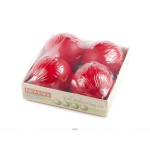 PROVENCE Candles Ball Red 4pcs 5.5x5.5x5.5cm