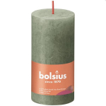 Bolsius Candle Rustik &Oslash;5x10cm Fresh olive