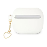 Guess Silicone Charm Cover for Airpods 3 White