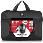 Port Designs Laptop Case 17.3" & Wireless Mouse Black