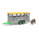 Bruder Cattle transport trailer with cow