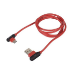 Natec USB-C angled 2.4A 1m Red