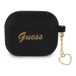 Guess Silicone Charm Cover for Airpods 3 Black
