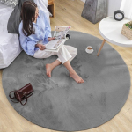 Strado Strado Rabbit Round Rug Strado 160x160 Silver (Light Gray) uniwe