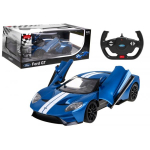 RASTAR RC Car Remote Control Model Ford GT 1:14 Opening Doors Blue