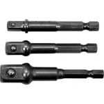 Yato " Yato YATO HEX ADAPTERS FOR SOCKETS 1/ 4 3/ 8 1/ 2"" KPL. YT-04685"
