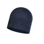 Buff BUFF MERINO MIDWEIGHT BEANIE MELANGE NIGHT BLUE