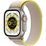 Apple Watch Ultra Cellular 49mm Titanium Case/ Yellow/ Beige Trail Loop M/ L