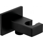 HERZ Shower outlet with hand shower holder SQ Black