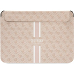 Guess PU 4G Printed Stripes Computer Sleeve 16" Pink