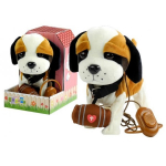 LEAN Toys Interactive Dog On a Leash with House St Bernard