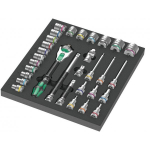 Wera 9722 foam insert 8000 C Zyklop 1/ 2 ratchet set 1, 31 pieces, tool