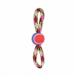 ZOLUX Zolux Dog toy made of rope with tennis ball, figure eight 36 cm