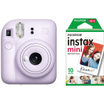 Fujifilm Instax Mini 12 Lilac Purple + Instax Mini Glossy 10pcs