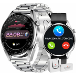 Giewont GW450-4 Silver + Black Silicone Strap
