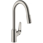 Hansgrohe Focus M42 Single lever kitchen mixer 220 pull-out spray 2jet Stainl