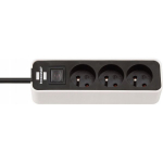 Brennenstuhl Ecolor 3GN 3m Black/ White