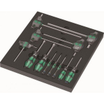 Wera Wera 9713 foam insert Hex screwdriver set 1, 12 pieces (black/ grey, in
