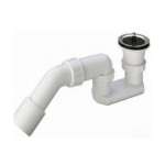 Viega Viega shower tray siphon with strainer and rubber stopper 52mm chrome