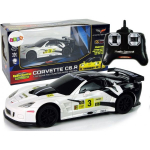 LEAN Toys LeanToys Sports Car Racing R/ C 1:24 Corvette C6.R White 2.4 G �