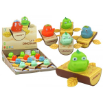 LEAN Toys Wind-up Bath Toy Dinosaur in a Boat