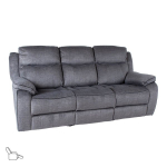 Evelekt Recliner sofa GENTRY 3-seater with manual mechanism, grey