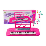 LEAN Toys Electric Piano for Children, 36 Melodies, Pink