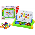 LEAN Toys Magnetic Educational Board Letters Numbers Marker Pen Sponge