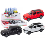 LEAN Toys Passenger Car 1:36 Drive Metal Black White Red